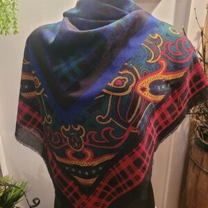 Glentex Vintage Multi Colored Scarf